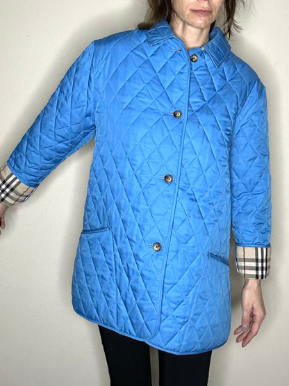 Vintage Burberry Nova Check Quilted Utility Jacket (L/XL)