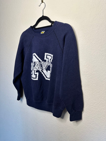 80’s Raglan US Navy Sweatshirt (Women’s S/M)