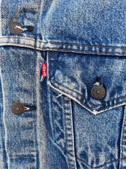 80’s Levi’s Denim Trucker Jacket w/ Good Fades (Unisex 40/S)