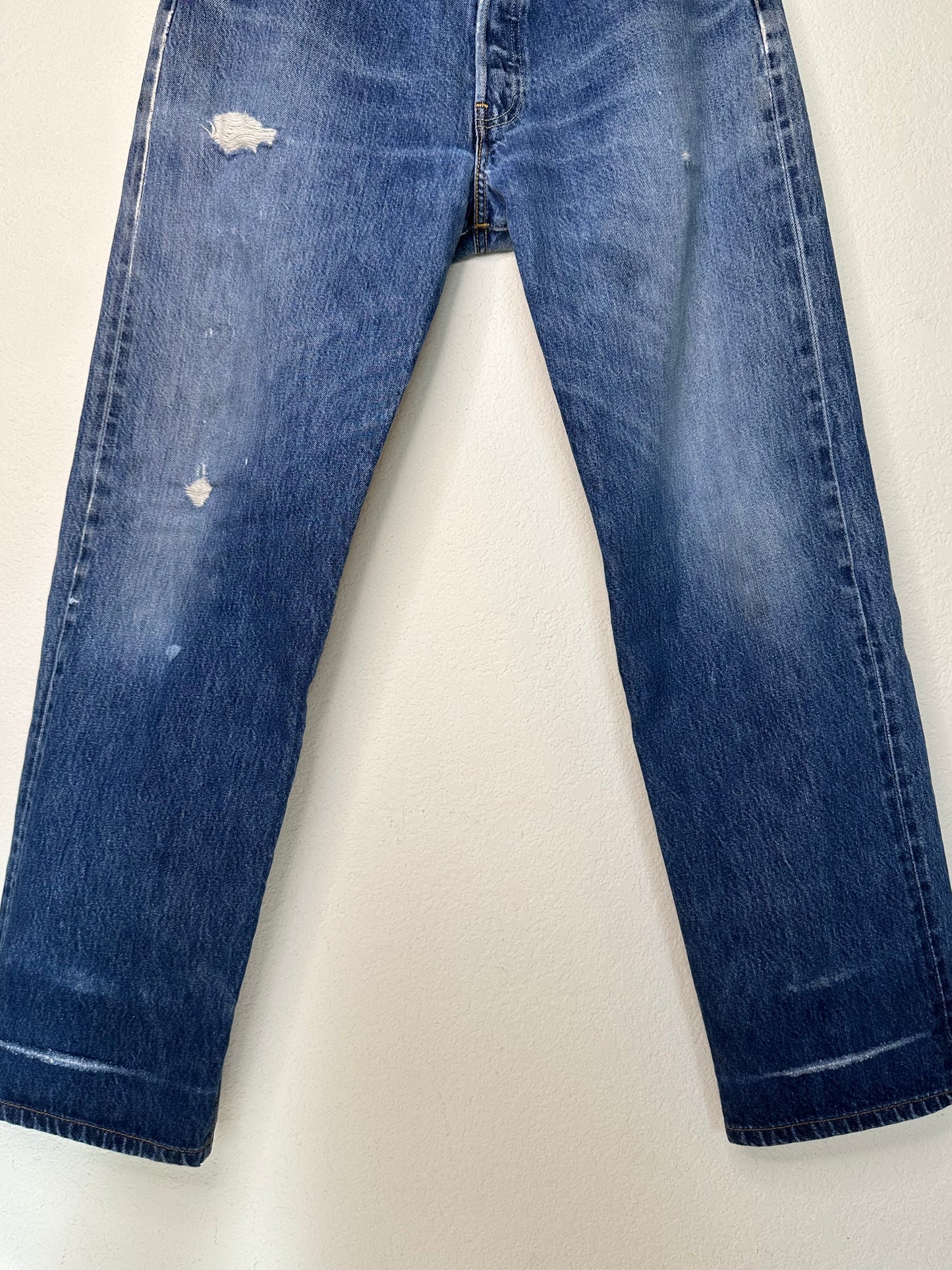 60’s Model - 90’s Vintage LEVI’S Big E 501 Redline Selvedge Jeans USA (33x31.5)