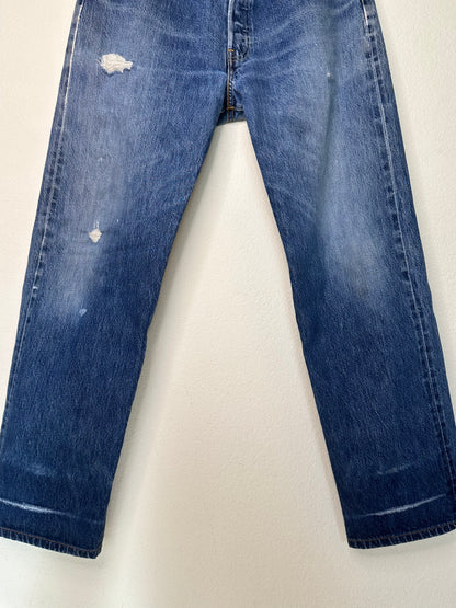 60’s Model - 90’s Vintage LEVI’S Big E 501 Redline Selvedge Jeans USA (33x31.5)