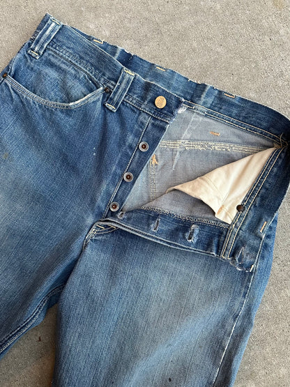 RARE 40’s Key Donut Button Half Selvedge Denim Jeans (32x34)