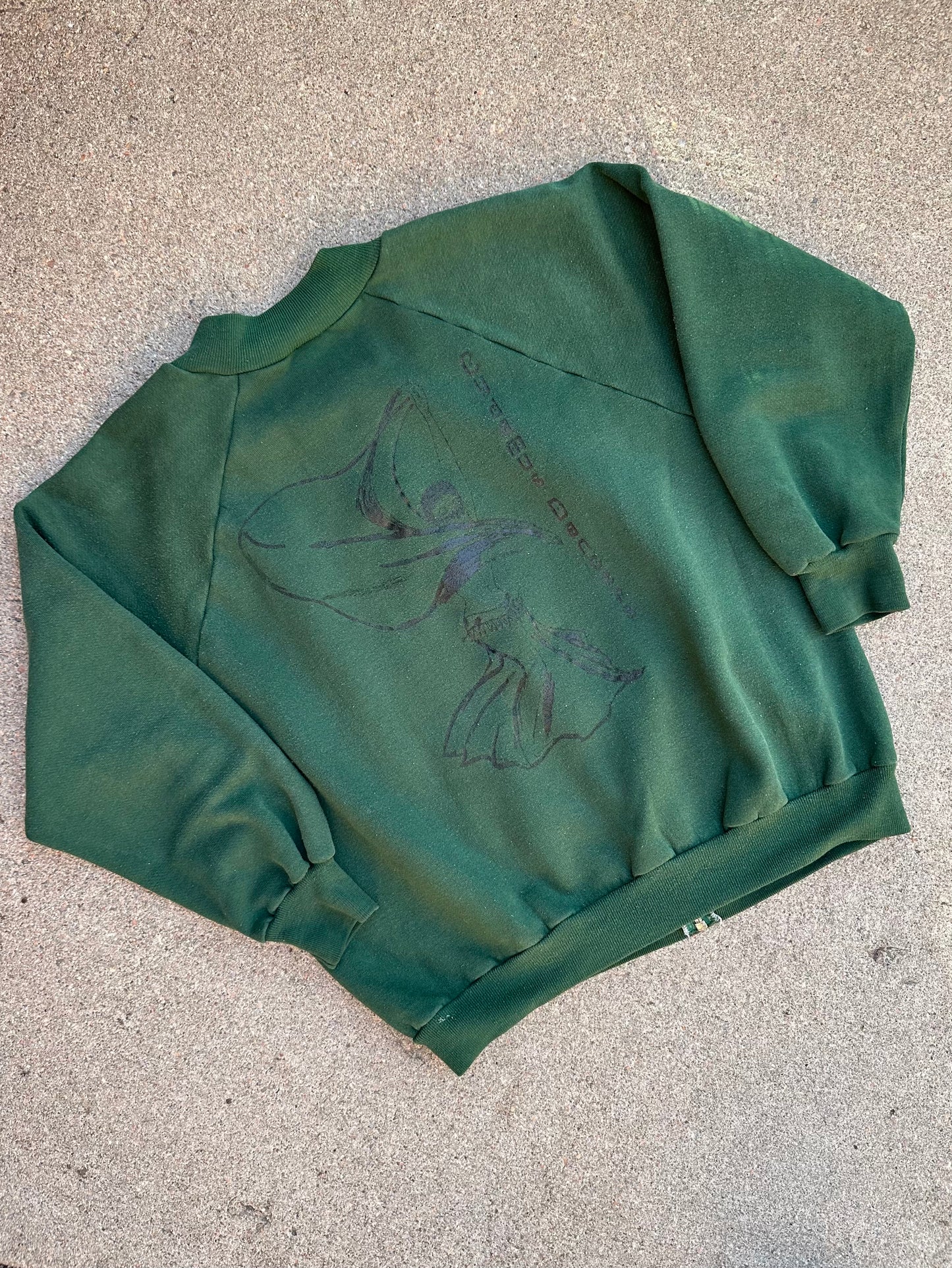 70’s Springfoot Split Crew Zip-Up Sweatshirt (Unisex M)