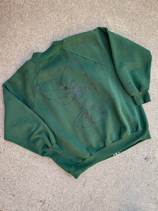 70’s Springfoot Split Crew Zip-Up Sweatshirt (Unisex M)