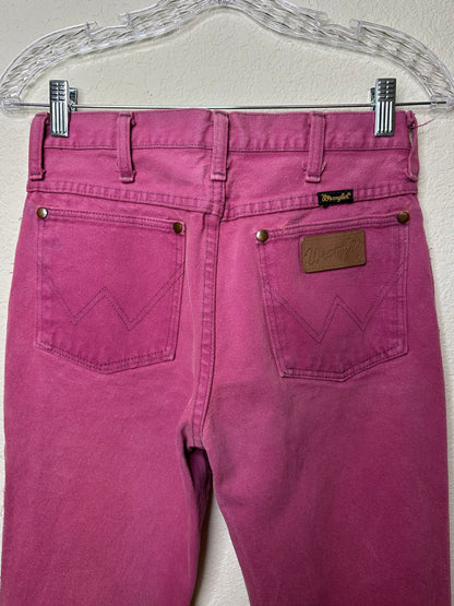 90’s Wrangler Slim Fit Mid-Rise Pink Western USA Jeans (26x32 / Modern 0)