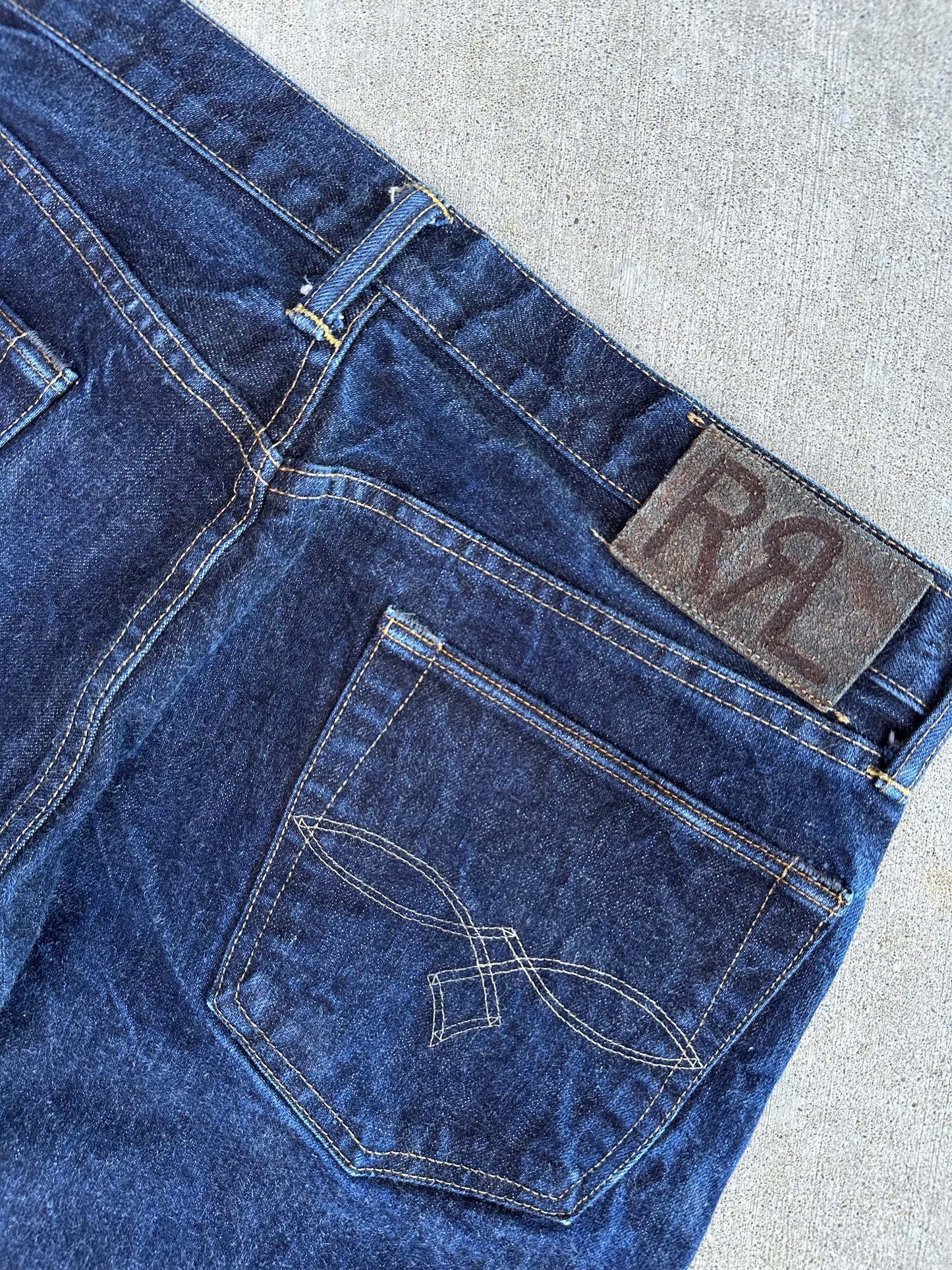 Double RL Japanese Woven Selvedge Denim Straight Leg Jeans