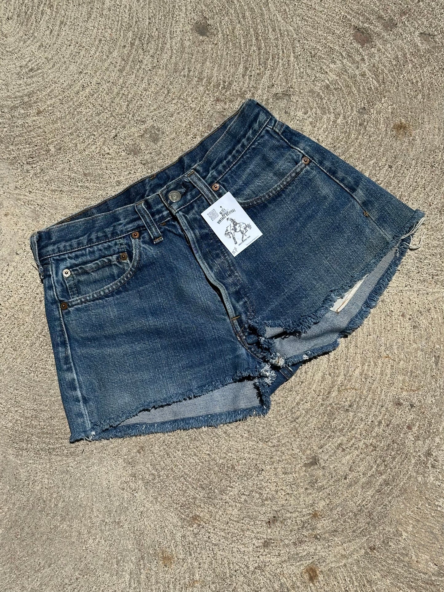 70’s Levi’s Redline Selvedge 501 STF Denim Cutoff Shorts (27” / Modern 26)