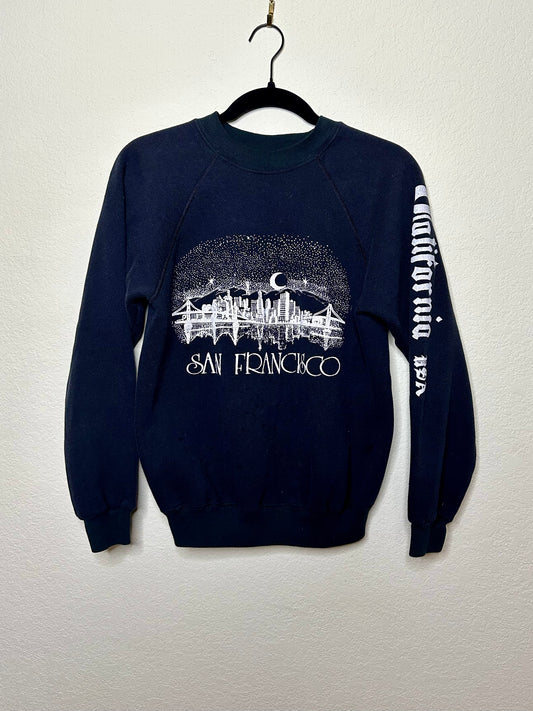 80’s Raglan San Francisco Puffy Print USA Sweatshirt (Women’s S)