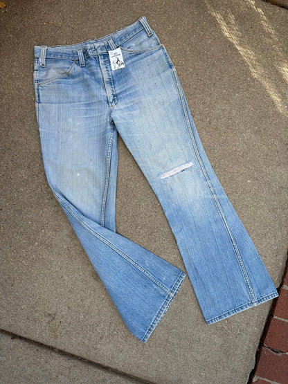 70’s Dickies Bootcut Patched Denim Twisted Seam Talon Jeans (Men’s 31x29/ Women’s 30)