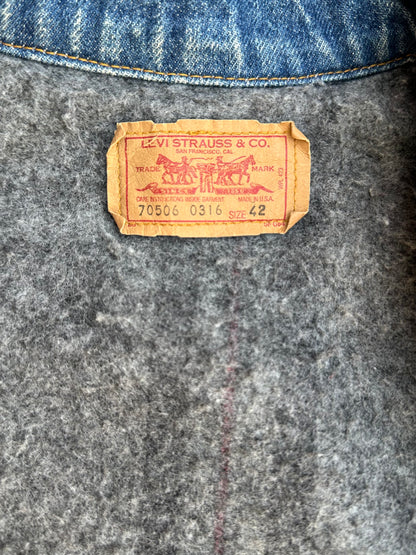 80’s Levi’s Blanket Lined Denim Trucker Jacket Type III (Unisex 42/L)