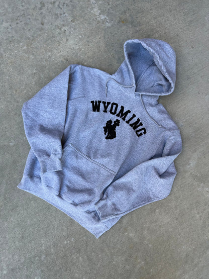 00s Wyoming Patched Logo Hoodie (Unisex S)