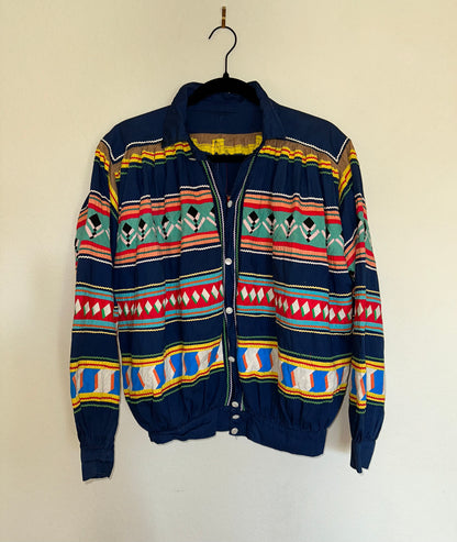 RARE 60’s Seminole Indian Handmade Quilted Patchwork Jacket (Unisex L)