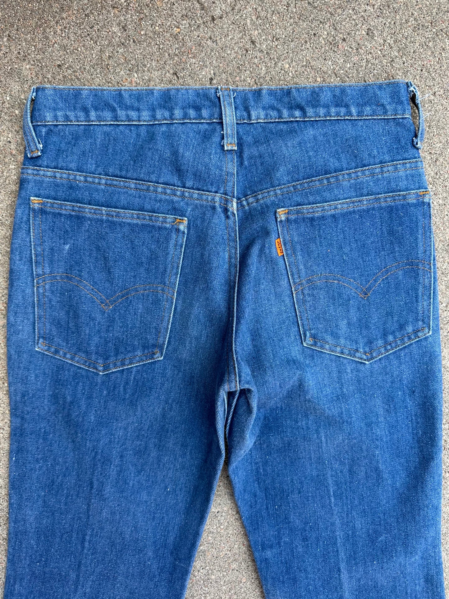 70’s Levi’s 784 Orange Tab Elephant Bell Bottom Denim Jeans USA (Women’s 26)