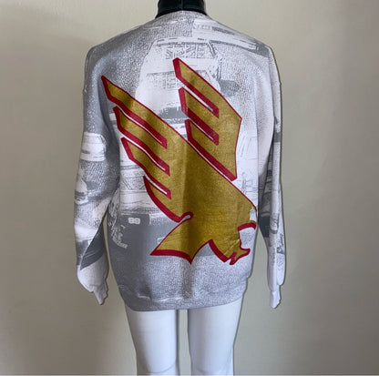 90’s RARE NASCAR Winston Cup Series All Over Print Sweatshirt (Unisex L))