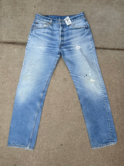 90’s Levi’s 501xx Distressed Jeans (Men’s 32/ Women’s 30)