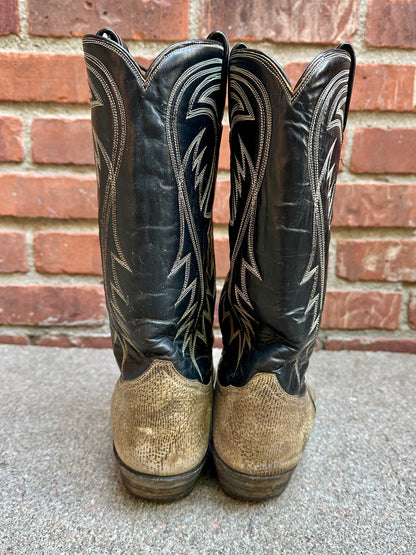 80’s Custom CFD Embroidered Tony Lama Exotic Cowboy Boots (Men’s 8.5/Women’s 10)