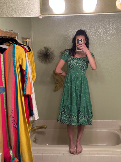 50’s/60’s Handmade Bandana Western Swing Dress (O/S)