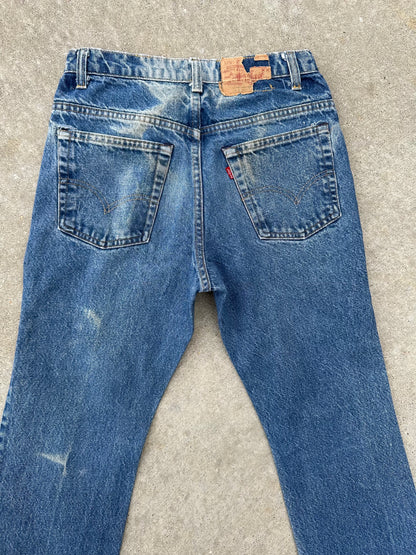 70’s Levi’s 517 Boot Cut #8 USA Jeans w/ Half Leg Fades (Men’s 28x33 / Women’s 26)