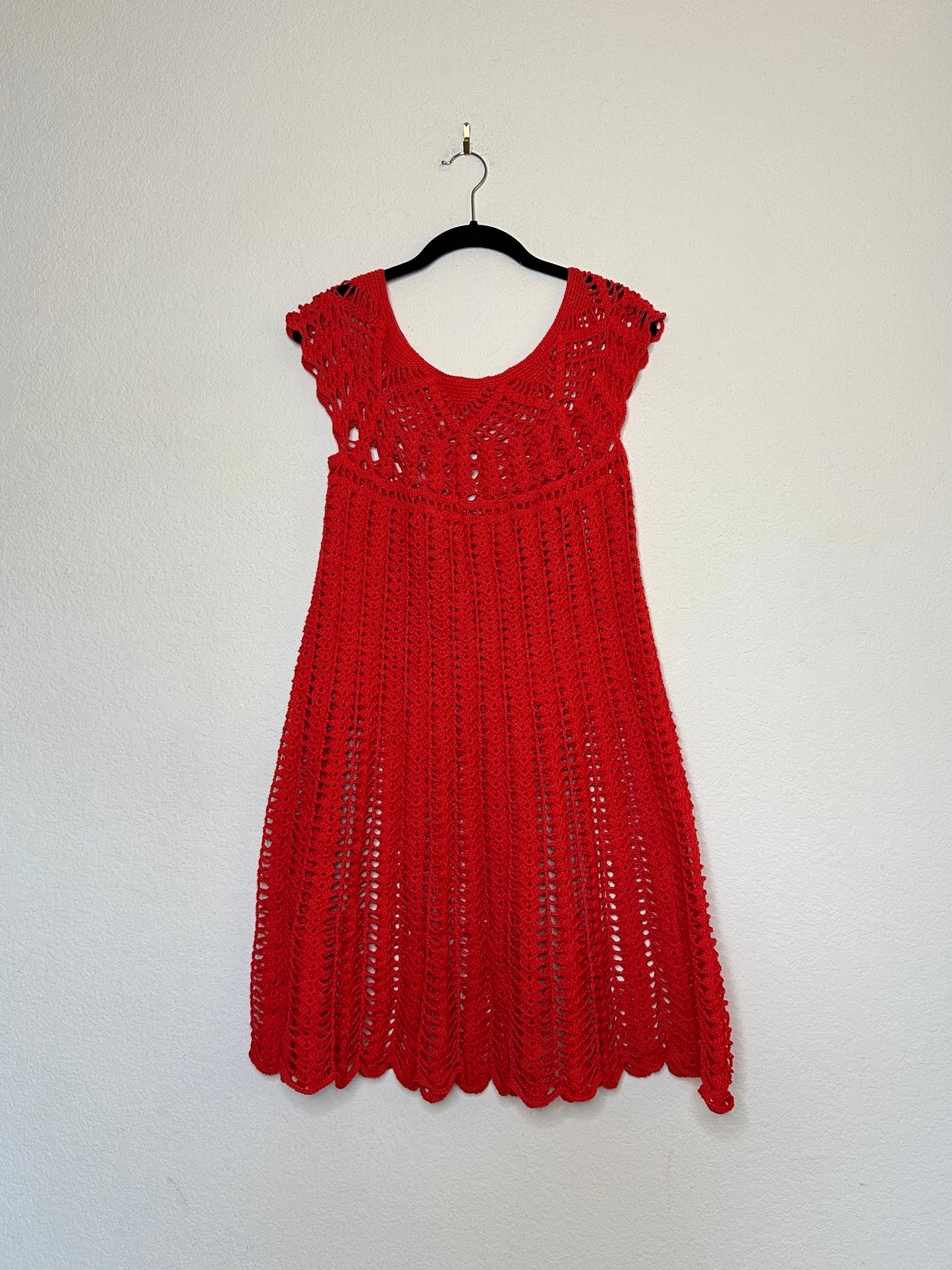 60’s Handmade Crochet Knit Dress (O/S)