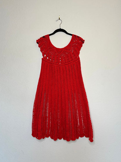 60’s Handmade Crochet Knit Dress (O/S)