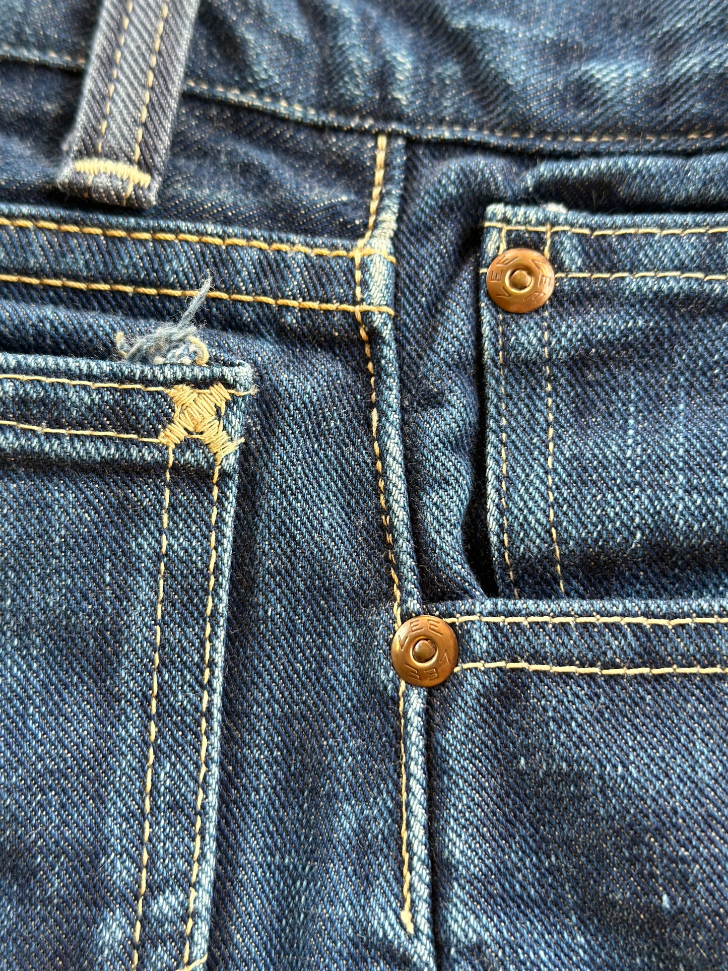 RARE 1940’s LEE Riders 101z Full Selvedge Sanforized Denim Jeans (30x31)