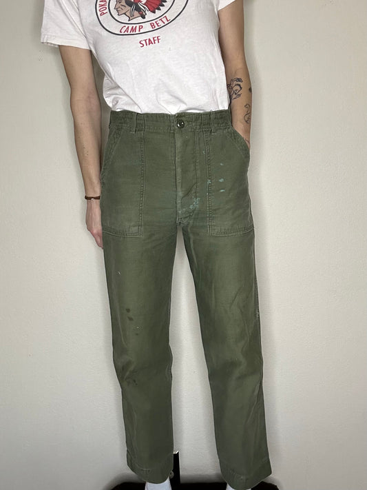 60’s Military OG-107 Field Pants (28x29)