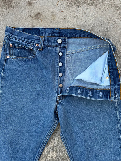 90’s Levi’s 501xx STF Raw Denim USA Jeans (Men’s 31x30 / Women’s 29)