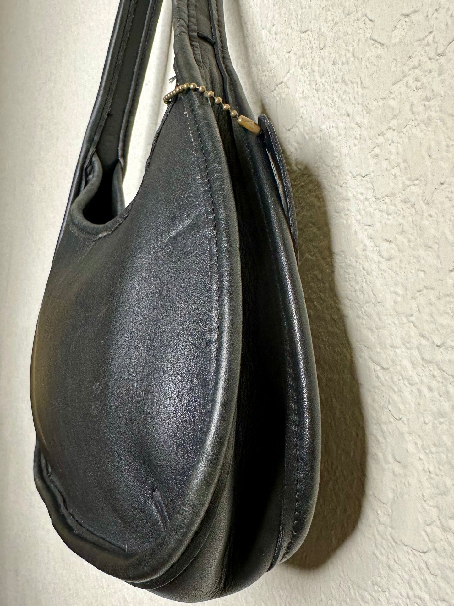 90’s COACH Black Leather Ergo Mini Satchel Bag USA