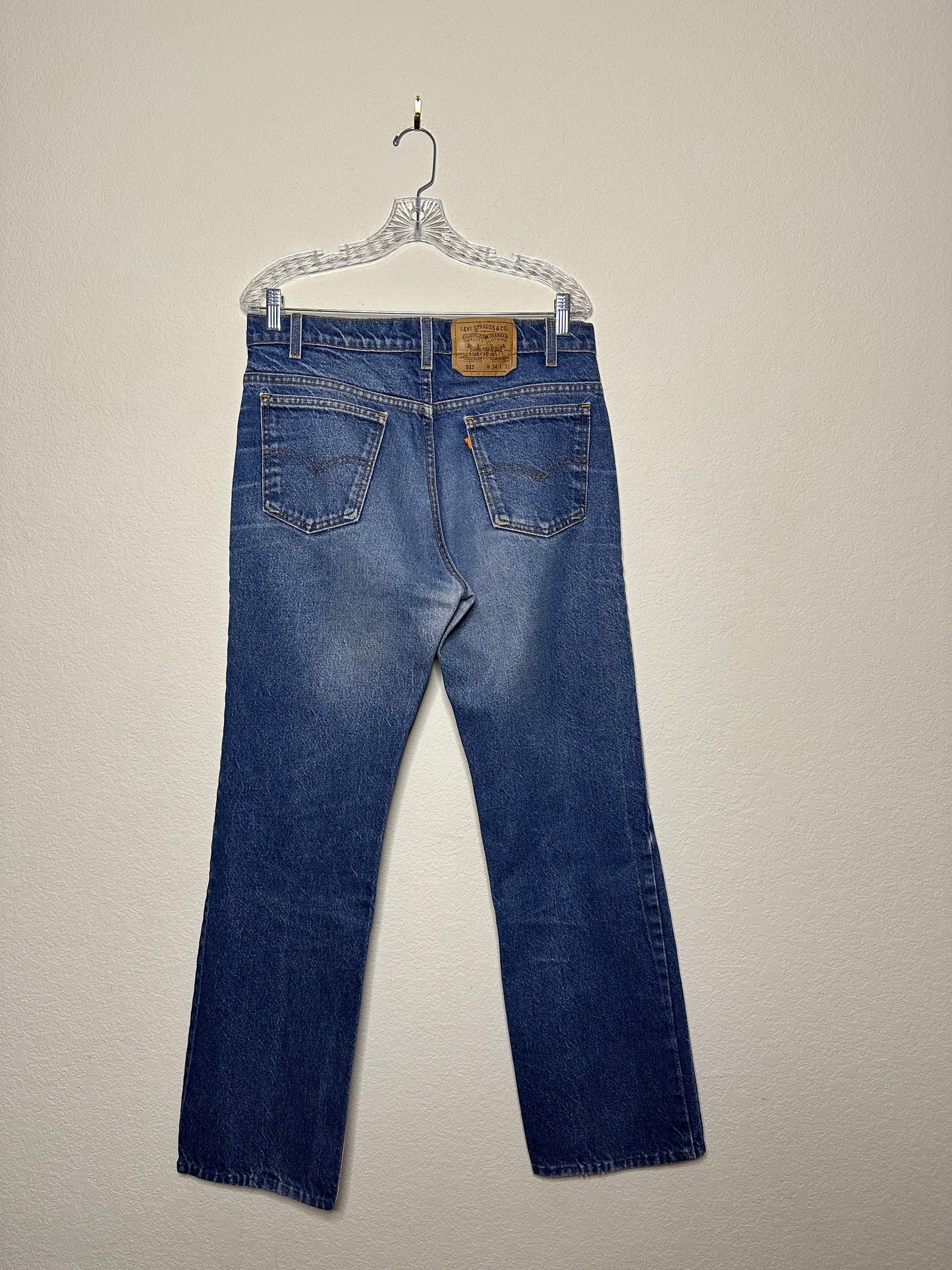 90’s Levi’s 517 Orange Tab USA Jeans (34x30 / Modern 10/12)