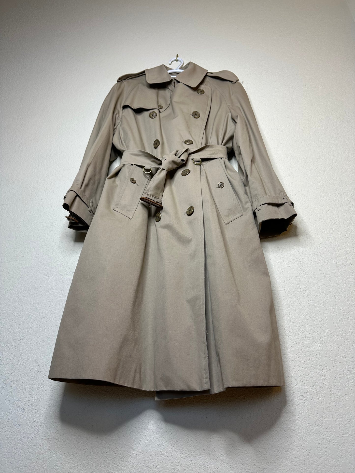 80’s Burberry Nova Check Lined Trench Coat w/ Zip-Out Liner (Men’s 42)