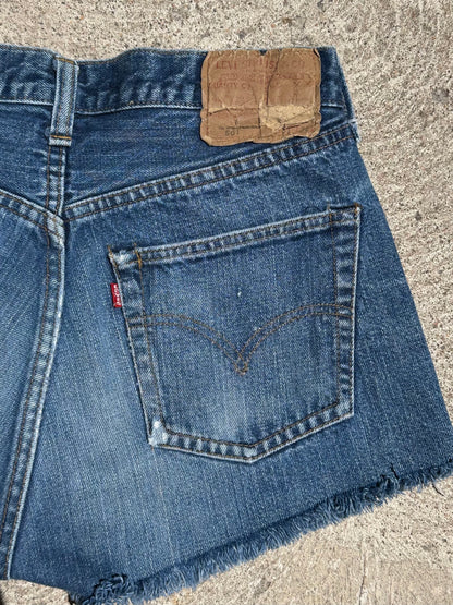 70’s Levi’s Redline Selvedge 501 STF Denim Cutoff Shorts (27” / Modern 26)