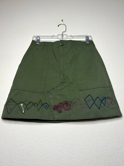 MCA Vintage Revival: Reworked 70’s OG-507 Military Skirt (from Field Pants)