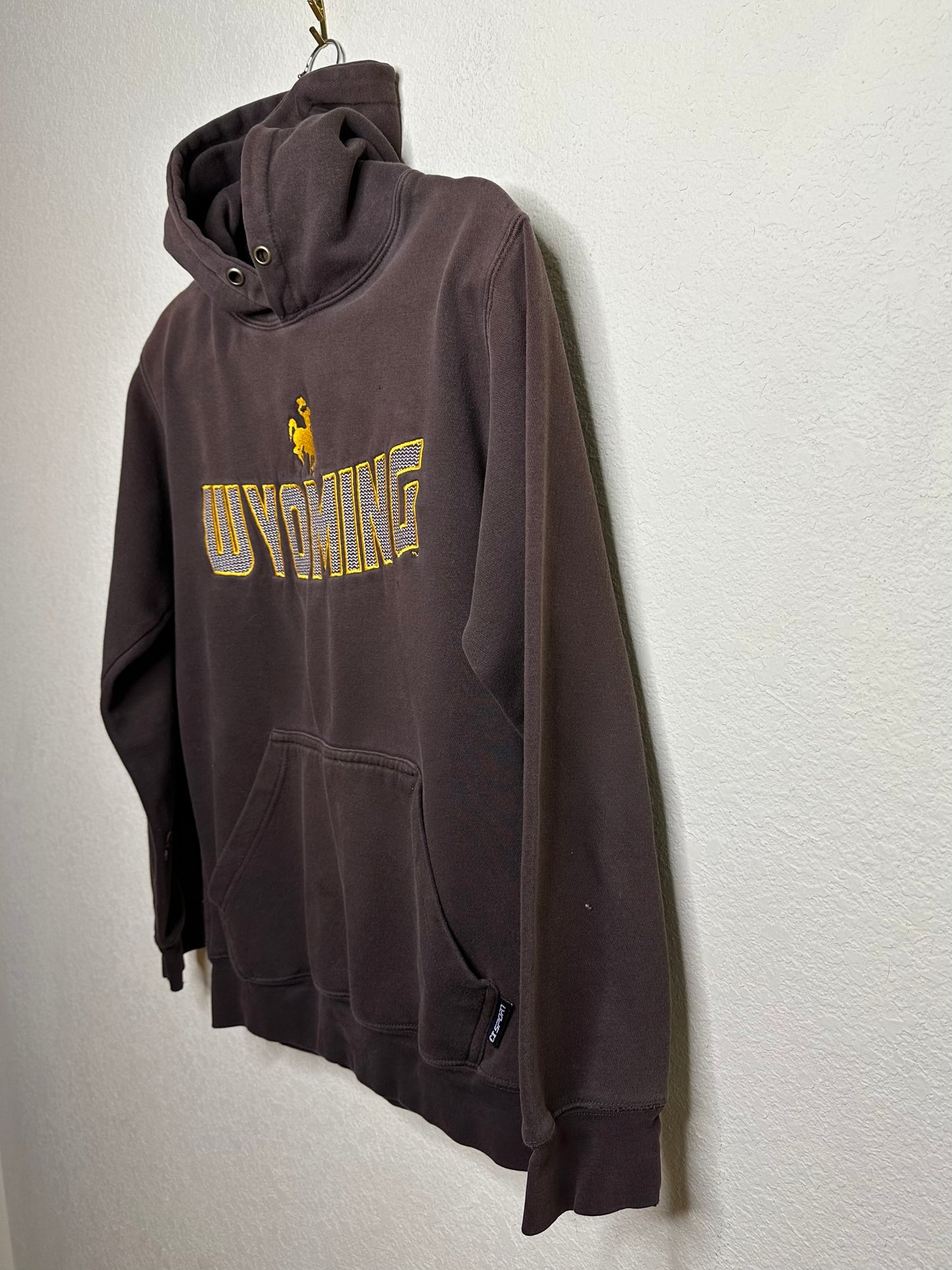 Wyoming Embroidered Block Letter Hoodie (Unisex S)