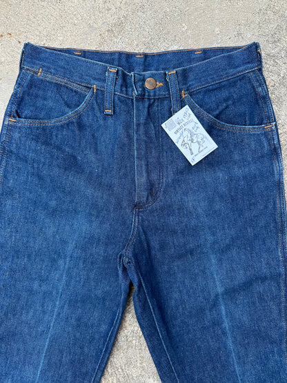 70’s Wrangler Indigo No Fault Denim Boot Flare Jeans (Men’s 28x28/Women’s 26)