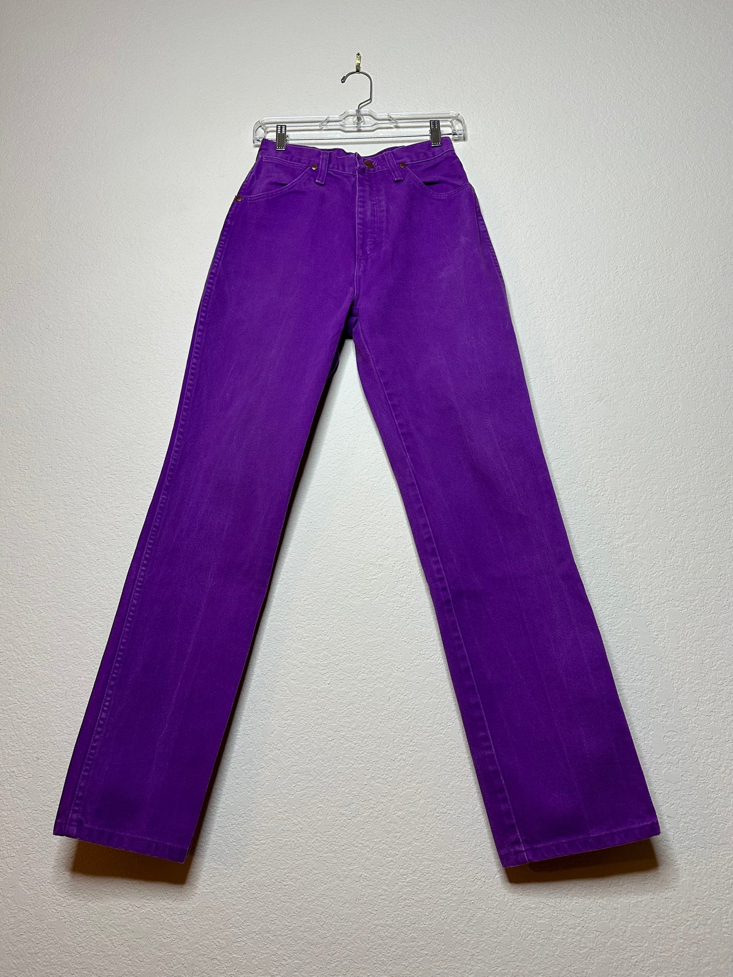 90’s Wrangler Slim Fit High Rise Purple Western USA Jeans (26x31 / Modern 2/4)