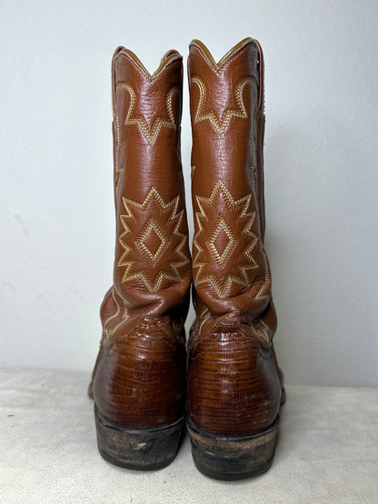 70’s Tony Lama Black Label Exotic Cowboy Boots (Men’s 8.5/Women’s 10)