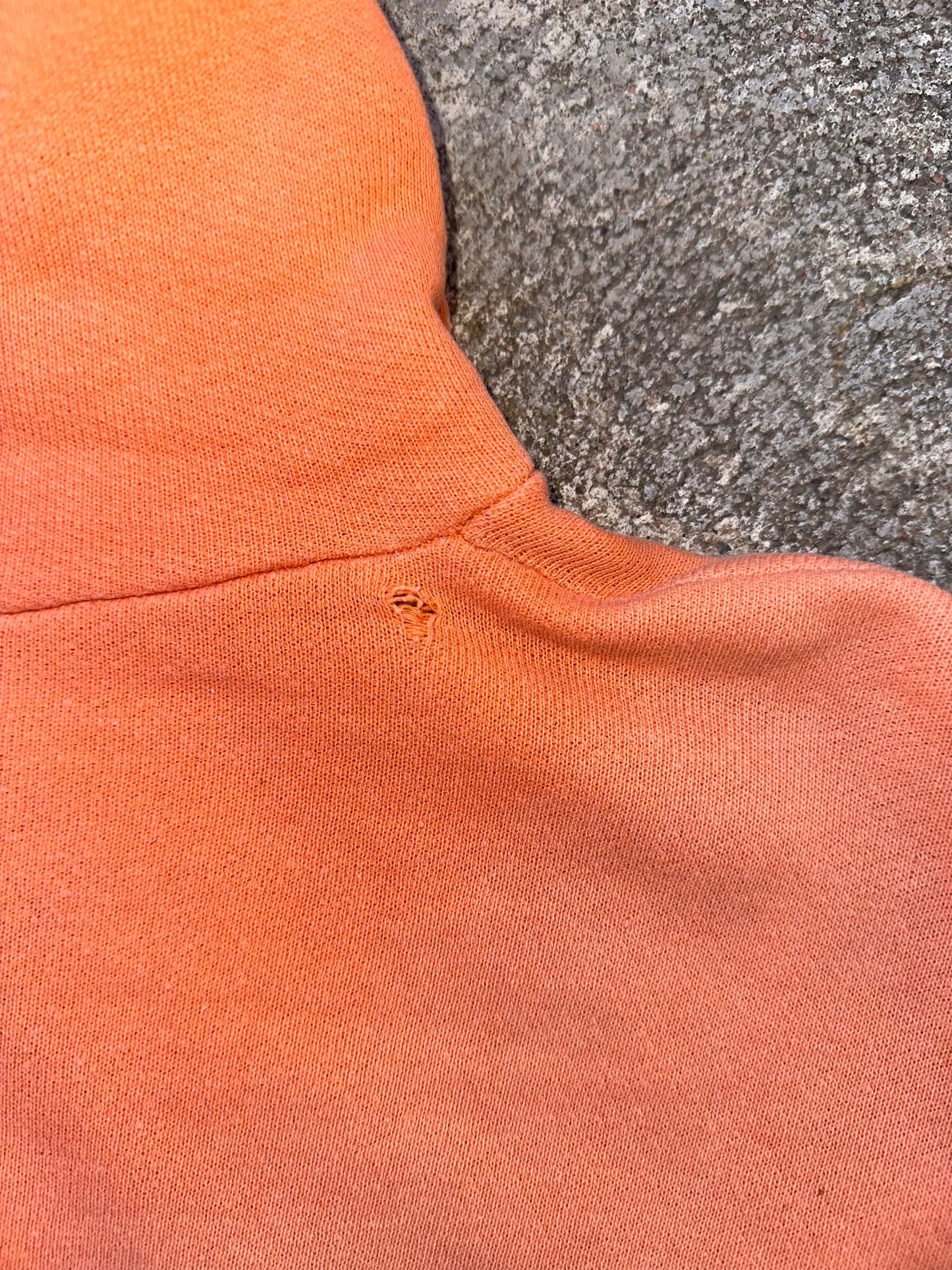 50’s Springfoot Zip-Up 100% Cotton Split Pocket Double Hood Sweatshirt (Unisex M)