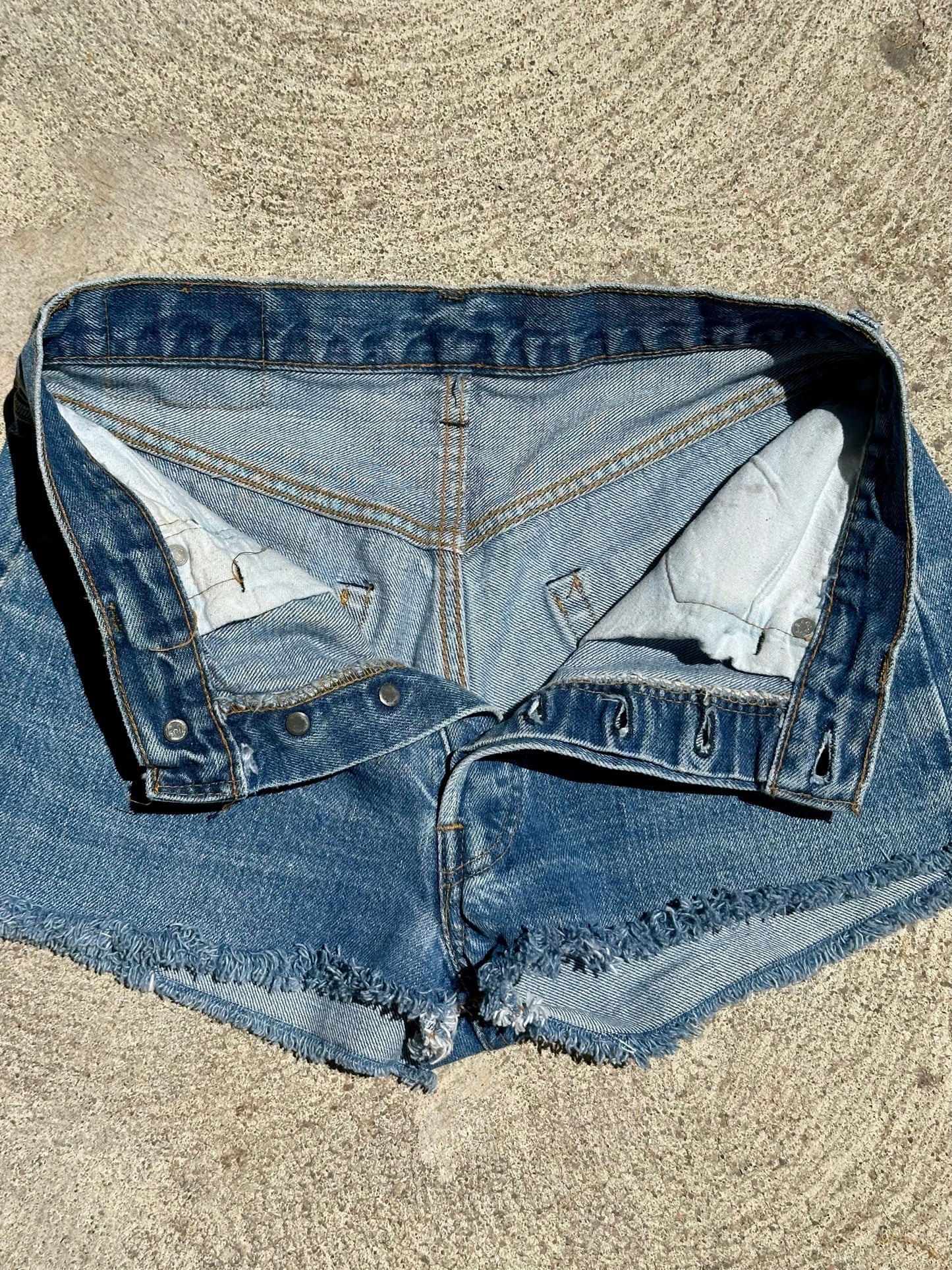 70’s Levi’s Redline Selvedge 501 STF Denim Cutoff Shorts (27” / Modern 25)