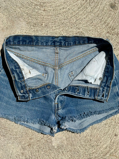 70’s Levi’s Redline Selvedge 501 STF Denim Cutoff Shorts (27” / Modern 25)