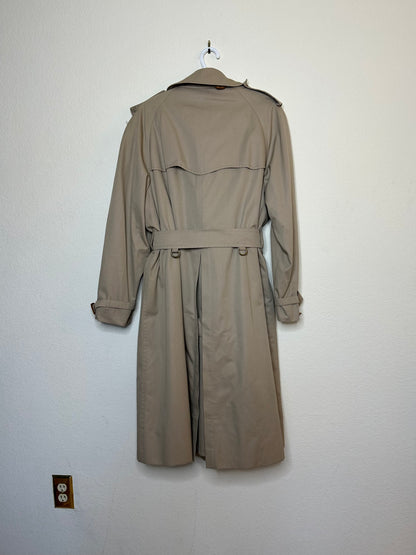 80’s Burberry Nova Check Lined Trench Coat w/ Zip-Out Liner (Men’s 42)