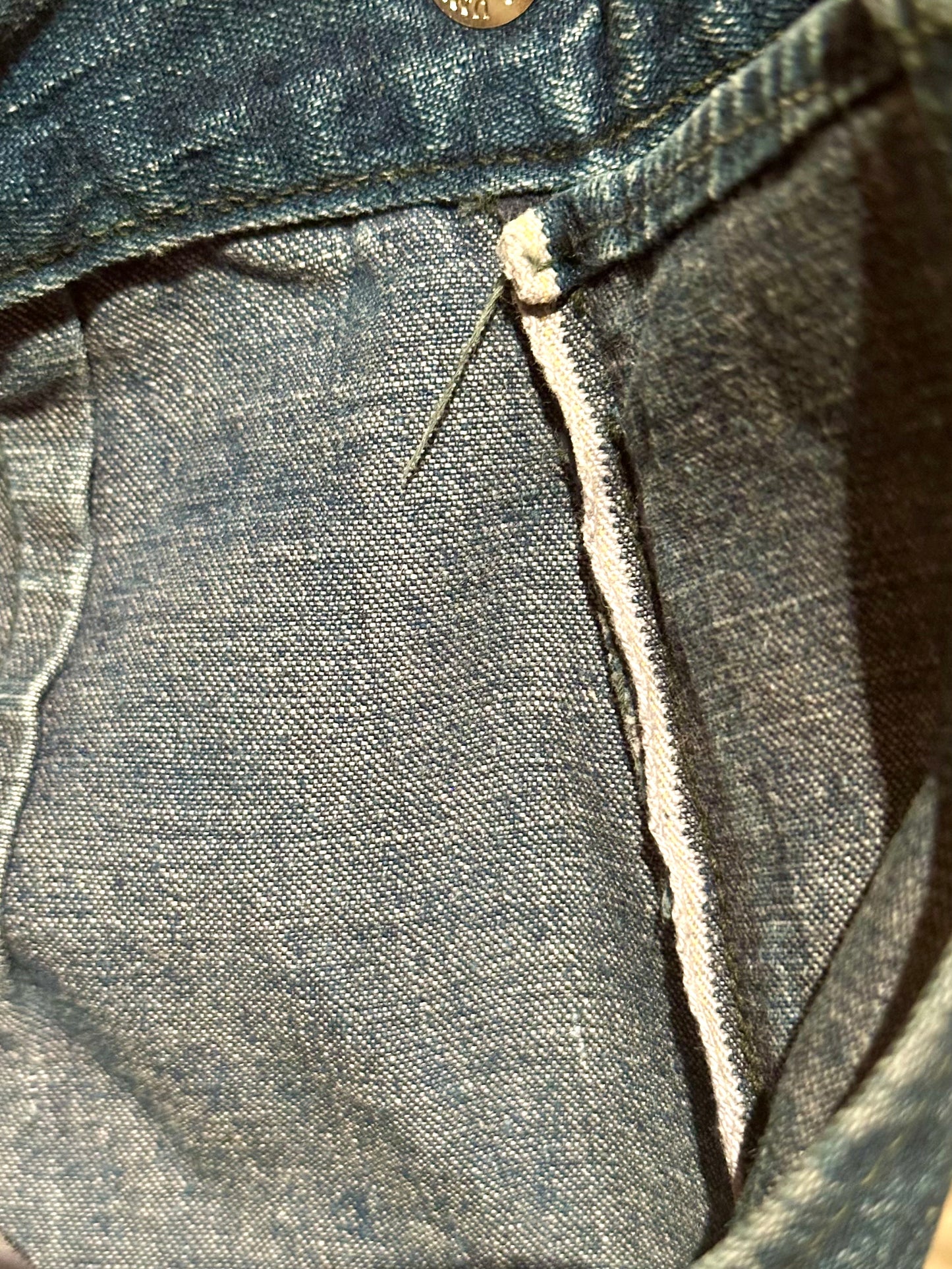 Rare 50’s LEVI’S Big E Western Side Zip Shorthorn Denim Pants (Women’s 24/25)