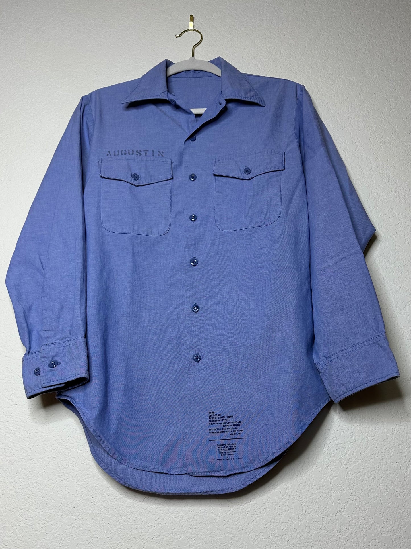 90’s Military Type III Chambray Utility Shirt (Unisex M)