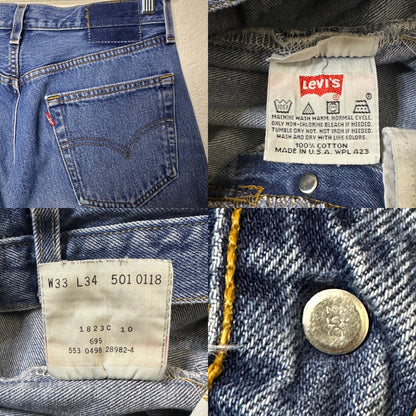 80’s Levi’s 501 USA Jeans (31x34/ Modern 8) USA