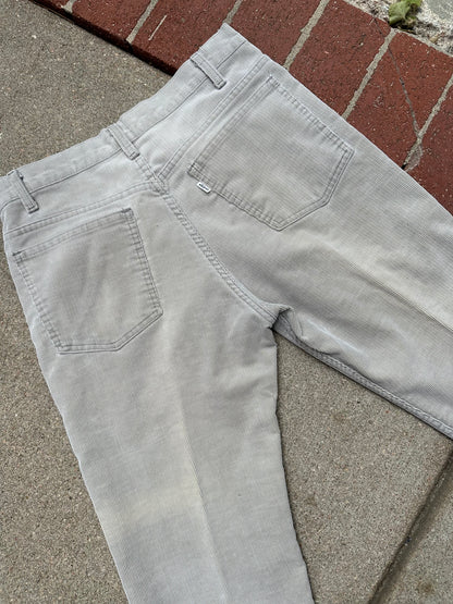 80’s Levi’s 519 “Californian” Corduroy White Tab Pants (Men’s 32/ Women’s 30)