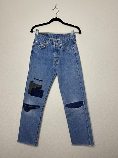 MCA Vintage Revival: Y2K Levi’s 501 Patchwork Jeans (Modern 2)