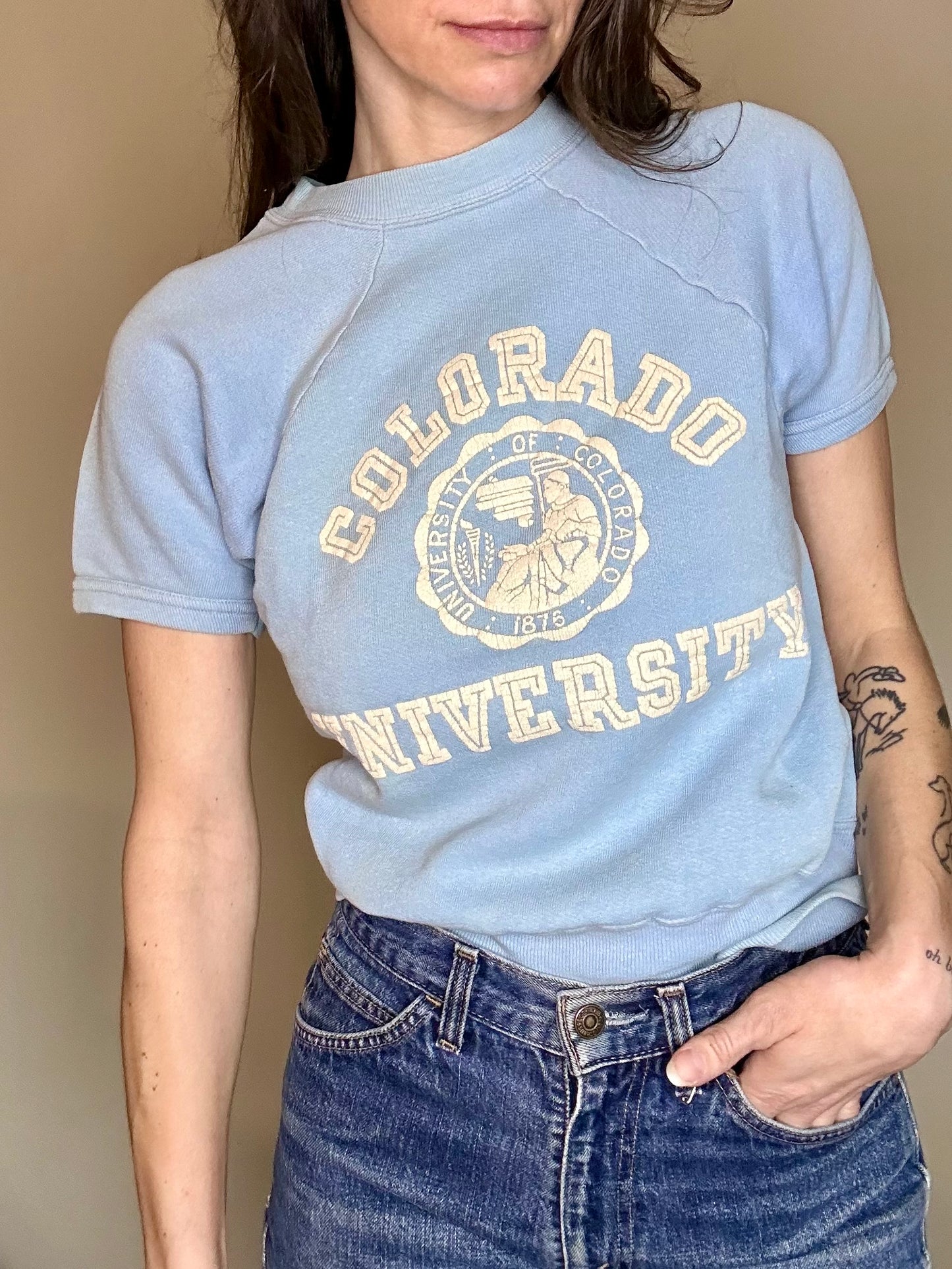 60’s RARE University of Colorado Raglan Sweatshirt (Women’s XS/S)