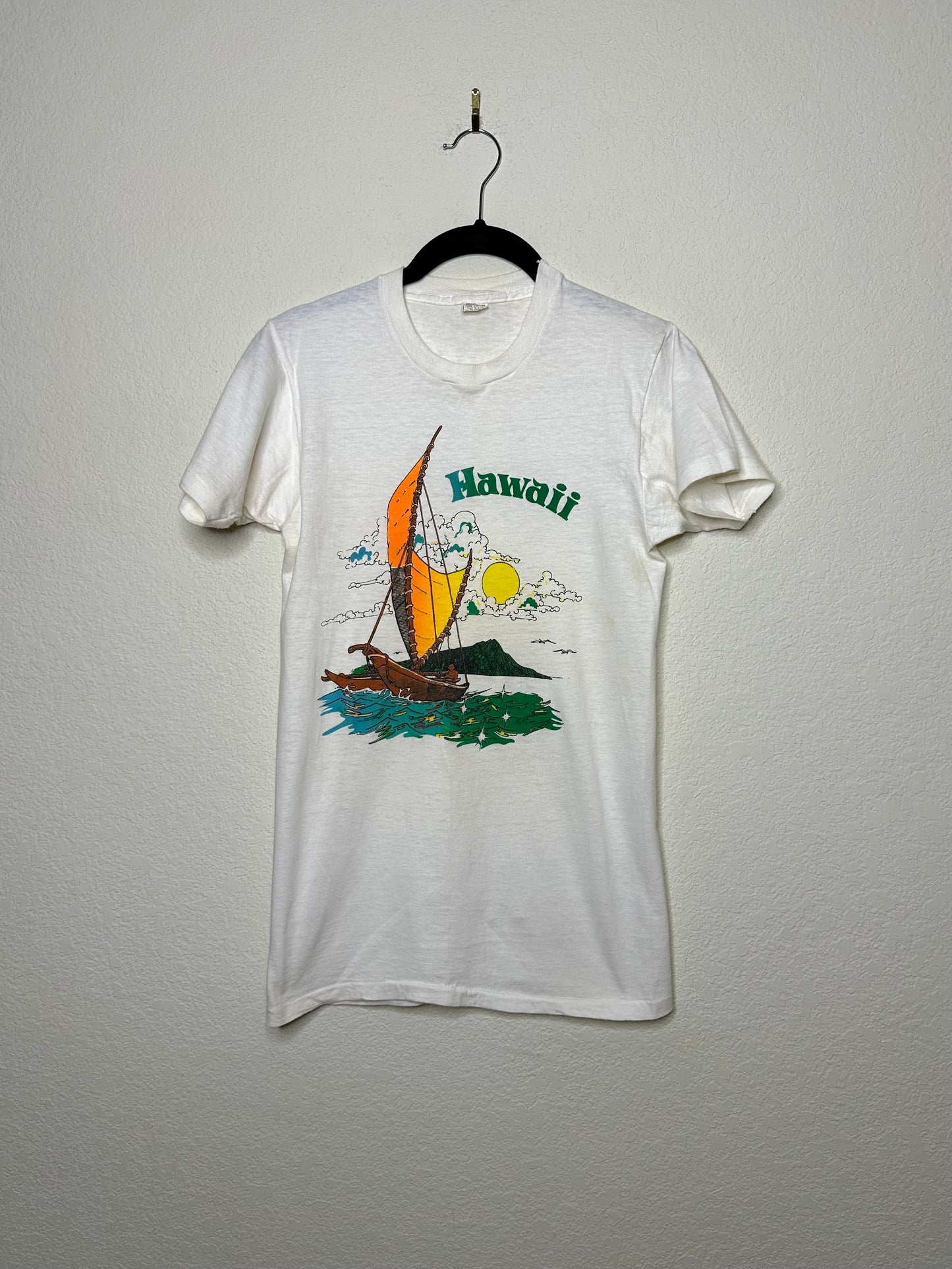 70’s Hawaii Single Stitch Paperthin Tiny Tee (Women’s XS/S)