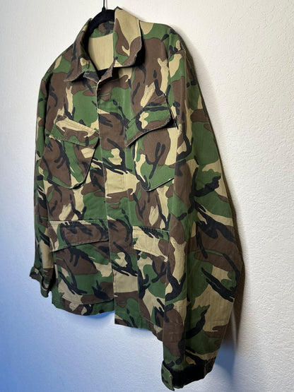 60’s HBT Herringbone Twill Cotton Camo Sporting Field Jacket (Unisex L)