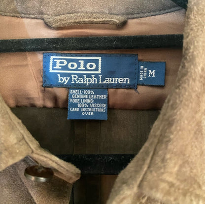 90’s Polo Ralph Lauren Brown Suede Overshirt (Men’s M)