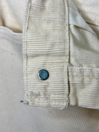70’s Levi’s 646 Ivory Corduroy Bell Bottom Pants (Men’s 30/ Women’s 28)